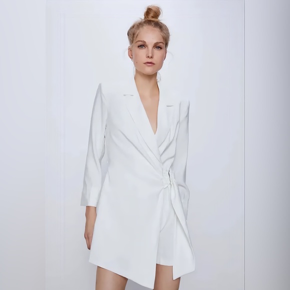 Zara White blazer dress Jumpsuit - Picture 10 of 13